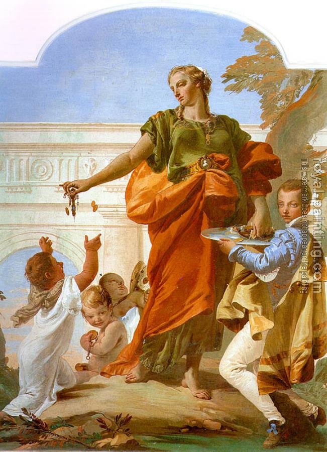 Giovanni Battista Tiepolo : Generosity Bestowing her Gifts